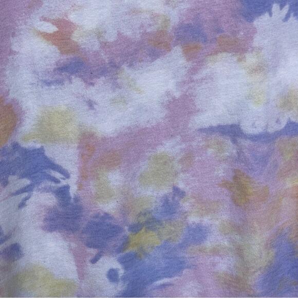 Tom and Jerry Shirt Womens Medium Cropped Tie Dye Cartoon Short Sleeve - Picture 4 of 5